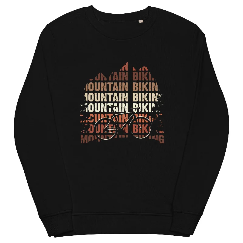 Mountainbiking - (M) - Unisex Premium Organic Sweatshirt High-neck Sweatshirt Hoodie