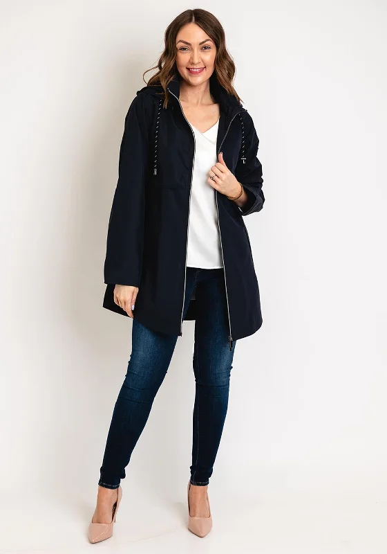 Etage Detach Hood Long Coat, Dark Navy Women's winter jackets