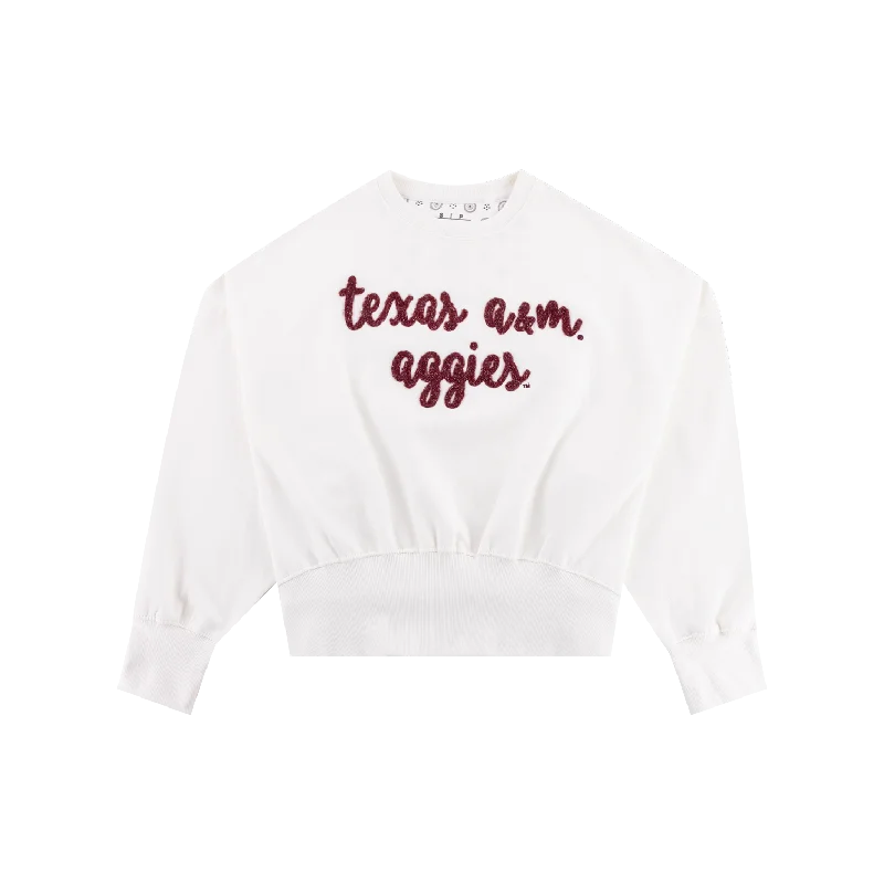 Texas A&M Aggies Chelsea Dolman Crewneck Elegant Hoodies & Sweatshirts