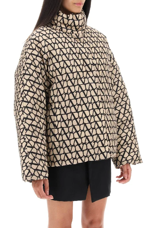 Valentino Garavani Toile Iconographe Oversized Puffer Jacket Women's UV protection jackets