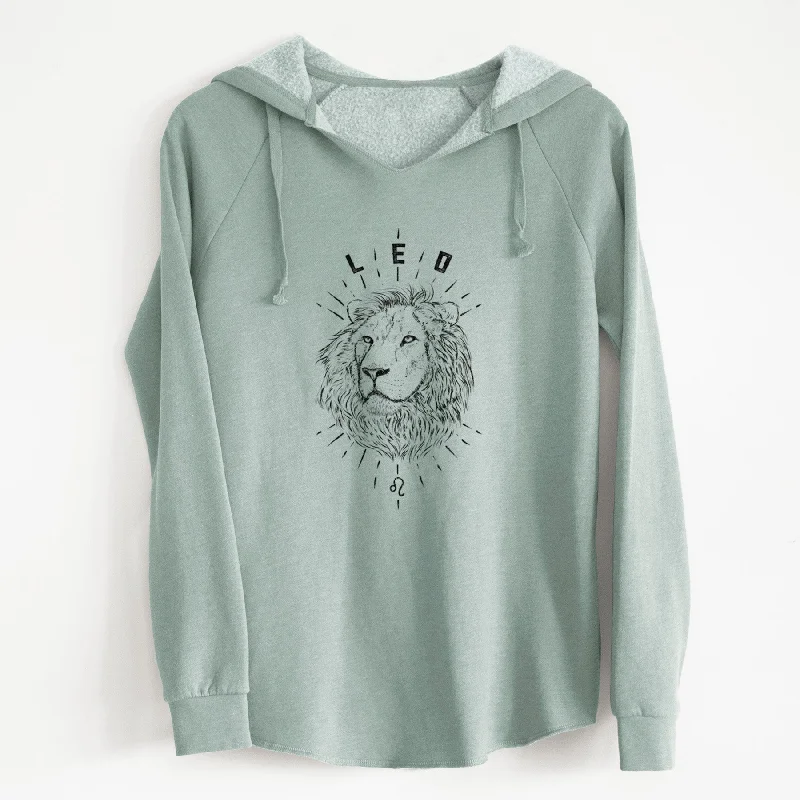 Leo - Lion - Cali Wave Hooded Sweatshirt Stylish Sweatshirt Look