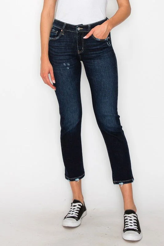 Artemis Vintage High Rise Skinny Straight Jeans