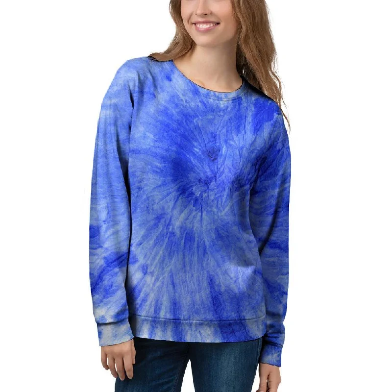 Blue Tie Dye Print Women's Sweatshirt H&M sweaters