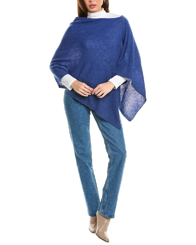 Brodie Cashmere Classic Mini Cashmere Poncho Edgy sweaters