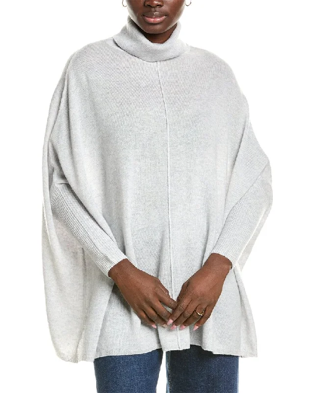 Brodie Cashmere Roll Wool & Cashmere-Blend Poncho Oversized sweaters