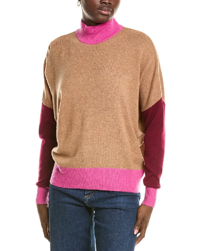 Brodie Cashmere Wool & Cashmere-Blend Color Block Jumper Weekend sweaters