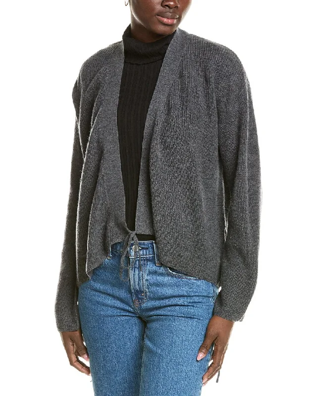 Brodie Cashmere Wool & Cashmere-Blend Ribbed Wrap Cardigan Best sweaters for cold weather