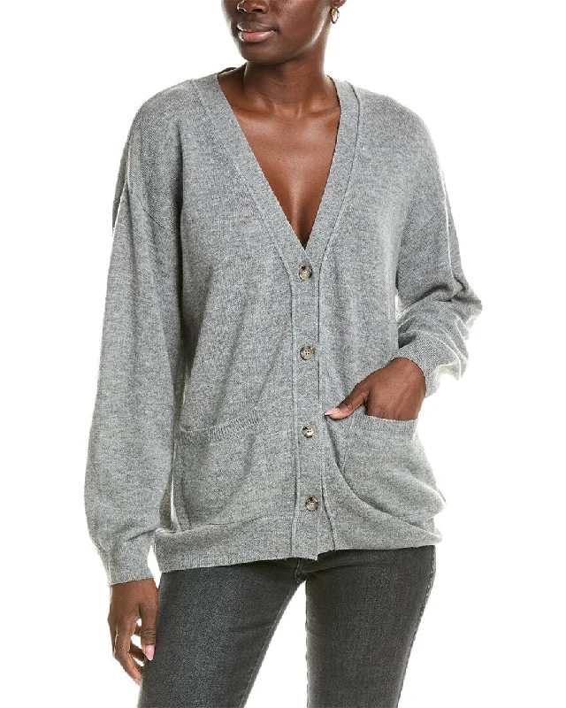 Brodie Cashmere Wool & Cashmere-Blend Roll Edge Luxe Cardigan Fall sweaters