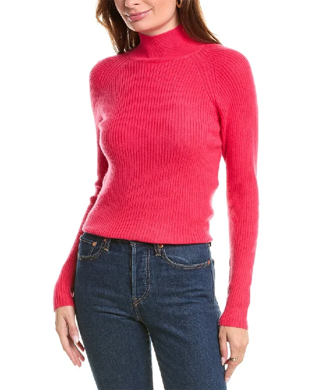 Brodie Cashmere Wool & Cashmere-Blend Skinny Mock Neck Jumper North Face sweaters