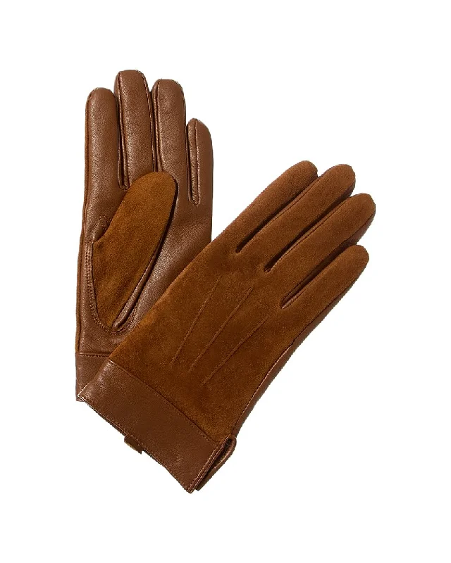 J.McLaughlin Austen Cashmere-Lined Suede Gloves High-end sweaters