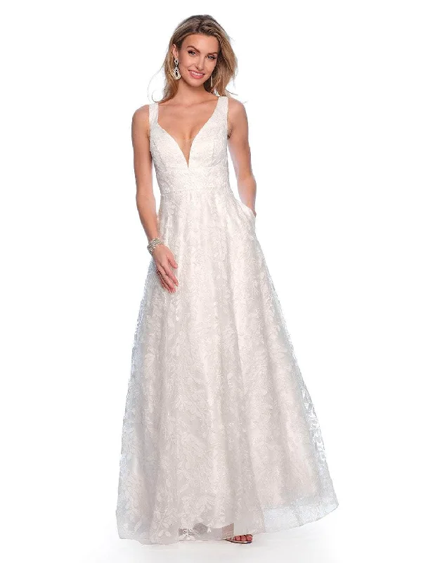 Dave & Johnny Bridal 10591W - Sleeveless Empire Bridal Gown Princess Wedding Dress