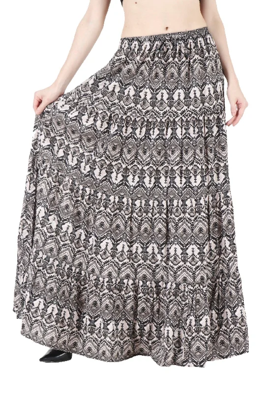 Black & White Geometric Printed Skirt Anniversary unclassified skirts