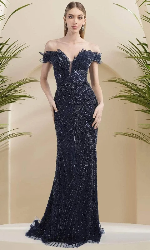 Janique 16160 - Beaded Illusion Neckline Gown Best party dresses for hourglass body shape