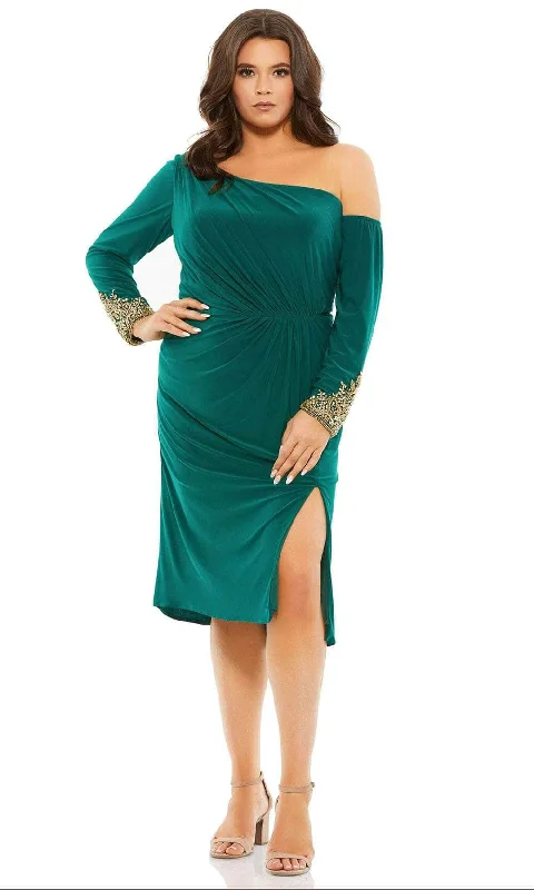 Mac Duggal 67900 - Long Sleeve Asymmetrical Neck Evening Dress Women's party dresses