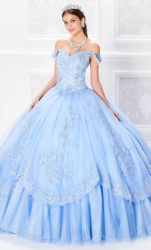 Princesa by Ariana Vara PR21959 - Off Shoulder Lace Ballgown Best party dresses for curvy figures