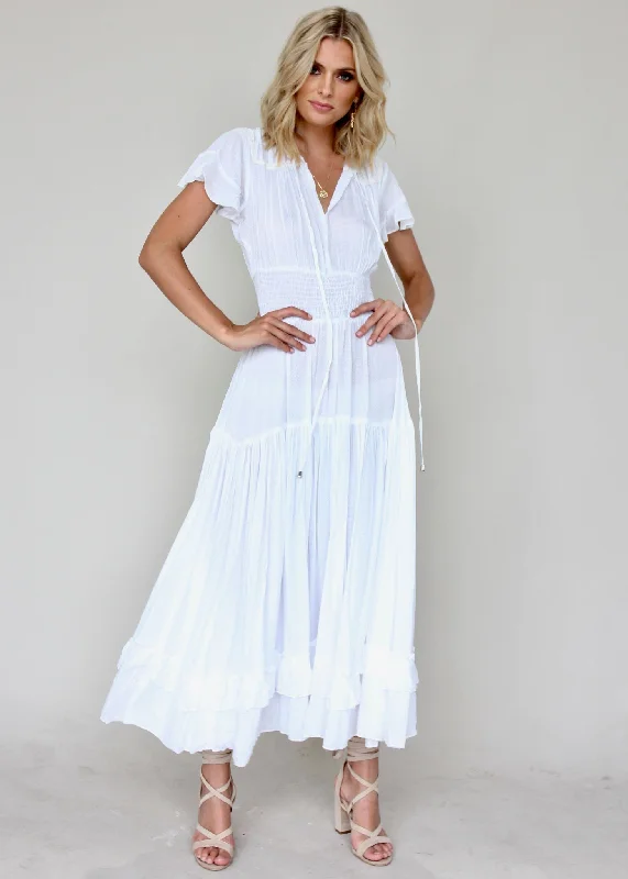 Artemis Maxi Dress - White Affordable maxi dresses