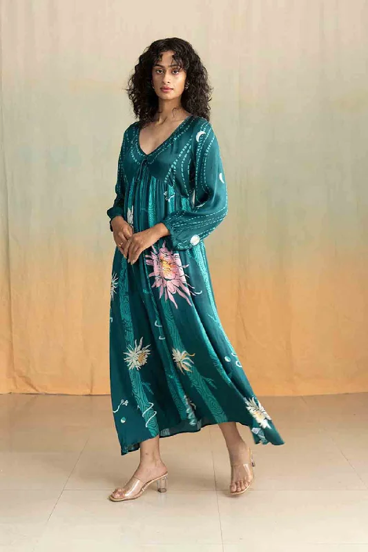 Brahmakamal Maxi Dress (Rich Green) Best maxi dresses for date night