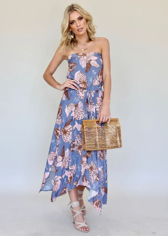 New Freedom Strapless Maxi Dress - Bermuda Fashion-forward maxi dresses