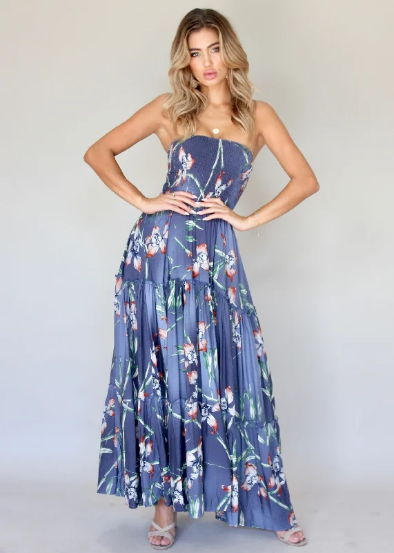 Salsa Strapless Maxi Dress - Bamboo Wedding guest maxi dresses