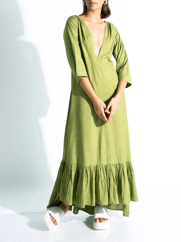 Tomorrow Maxi Dress Green Fall maxi dresses