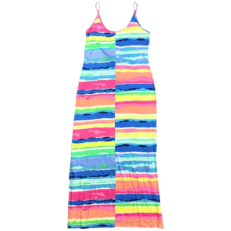 Striped Pattern Dress Designer By Lilly Pulitzer, Size: L Best floral dresses for hourglass body shape