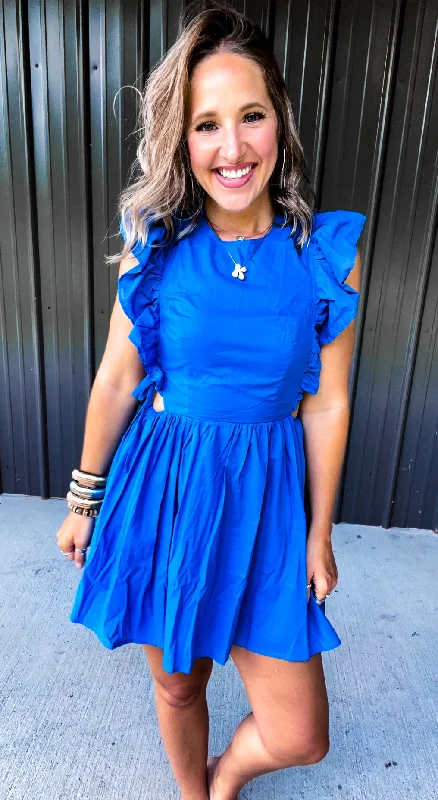 Royal Blue Mini Dress Mini Skirt Dress