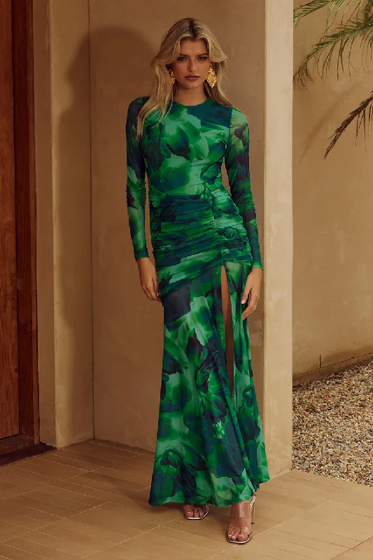 LUCINDA MAXI DRESS - GREEN Maxi Skirt Outfit