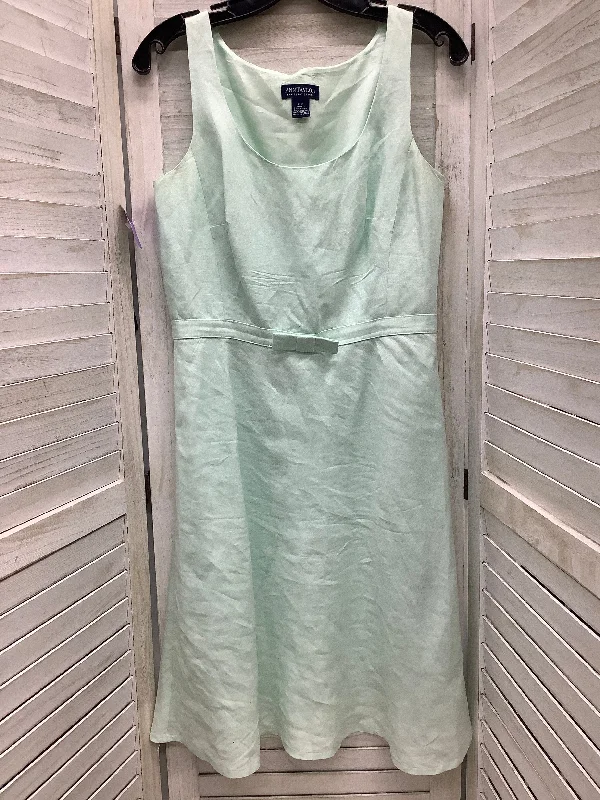 Green Dress Casual Midi Ann Taylor, Size 8 Trendy Midi Look